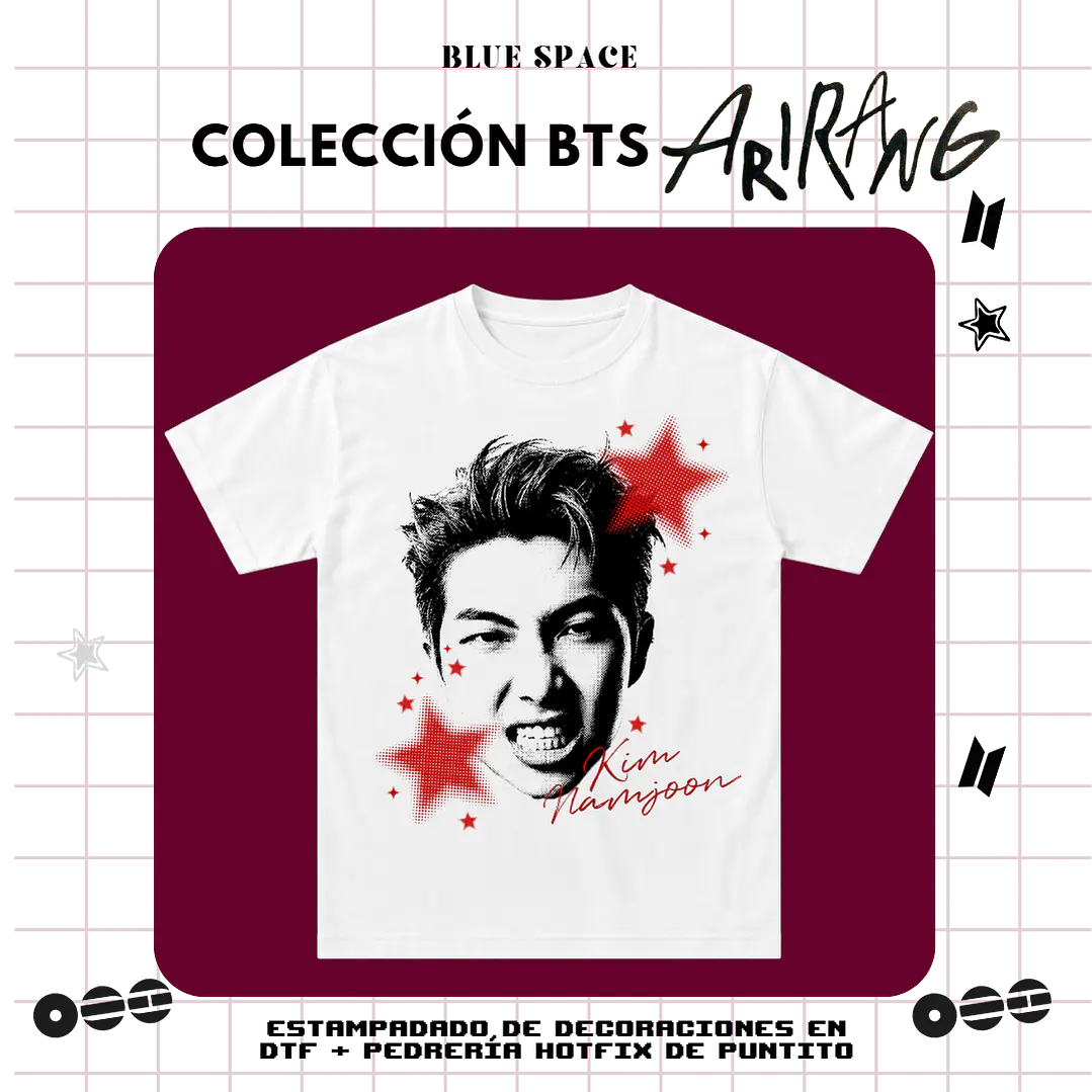 Polera BTS - NAMJOON ESTRELLAS 1