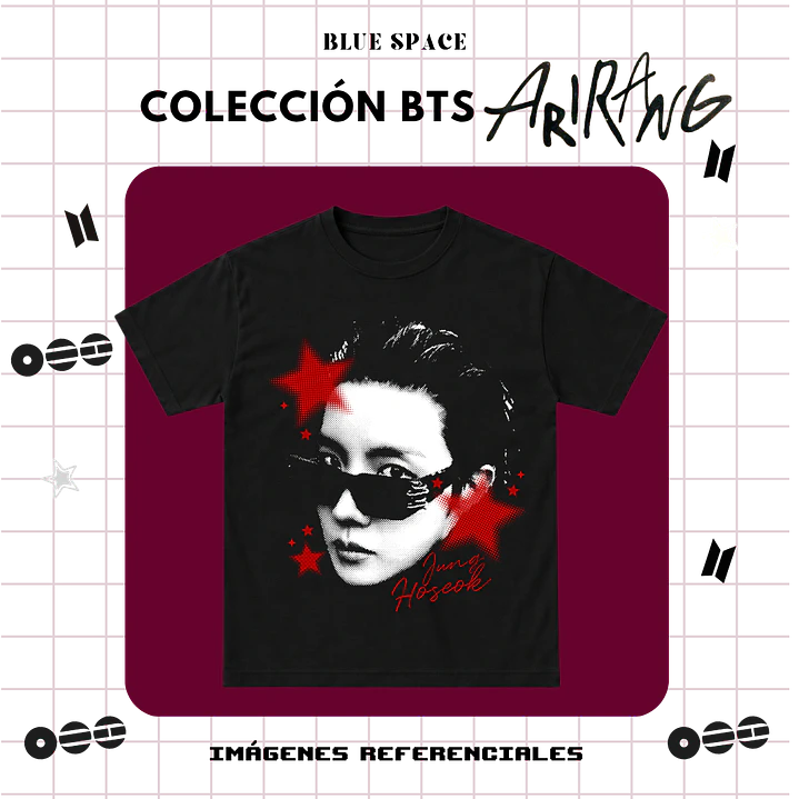 Polera BTS - J-HOPE ESTRELLAS 1