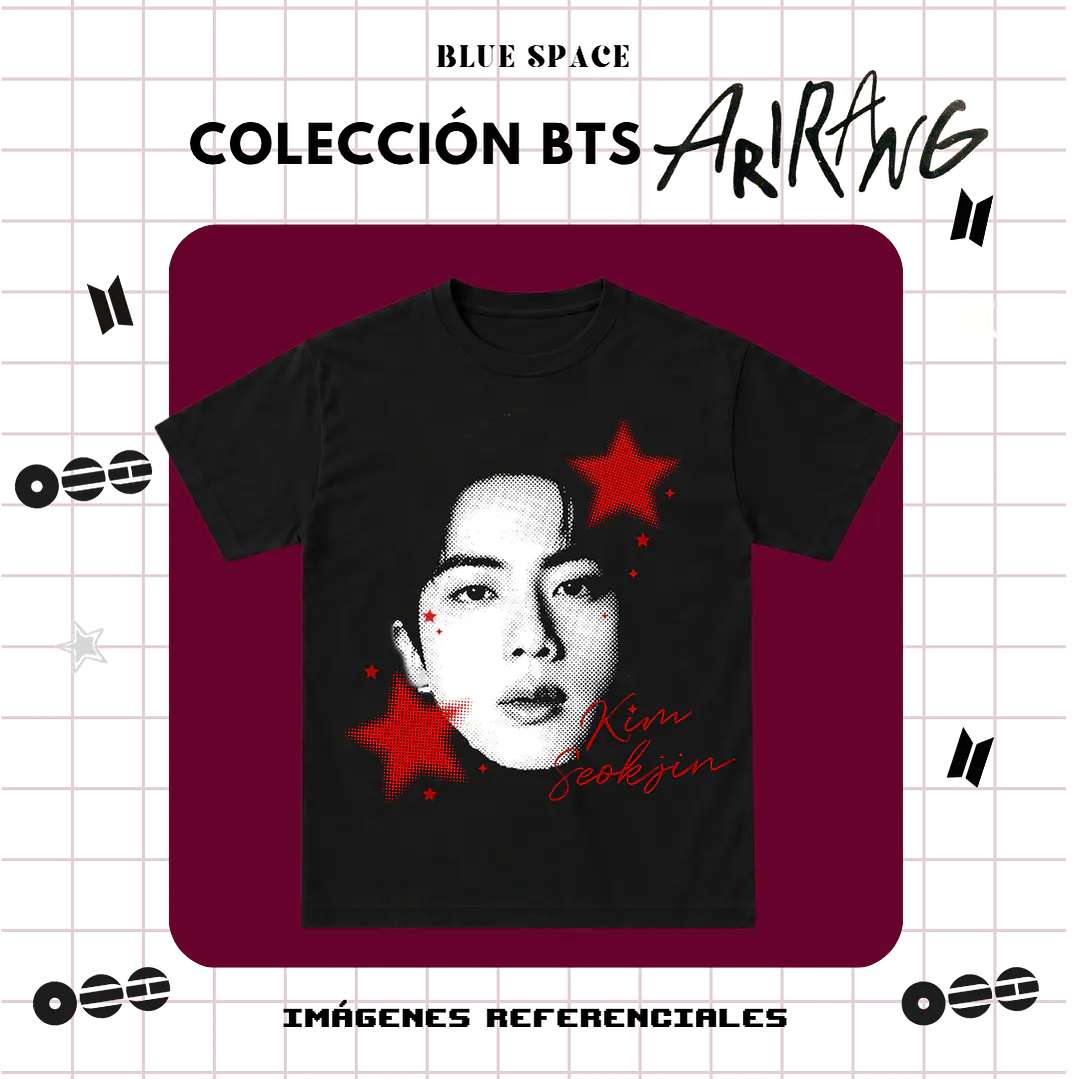 Polera BTS - JIN ESTRELLAS 2