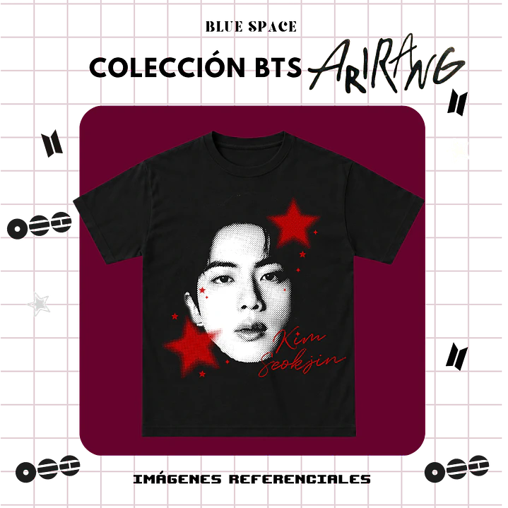 Polera BTS - JIN ESTRELLAS 2