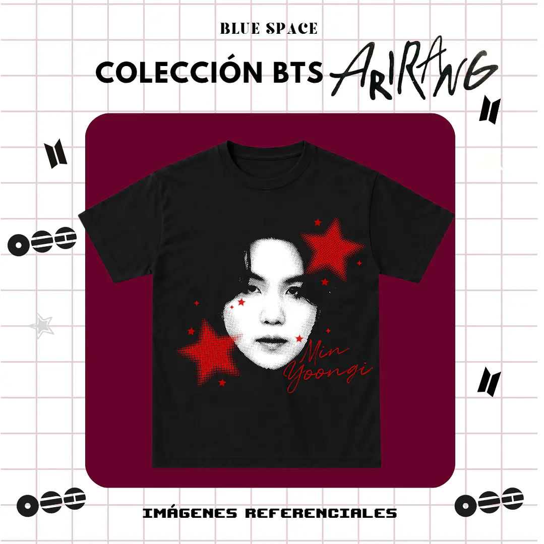 Polera BTS - SUGA ESTRELLAS 2