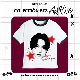 Polera VINTAGE BTS - SUGA ESTRELLAS