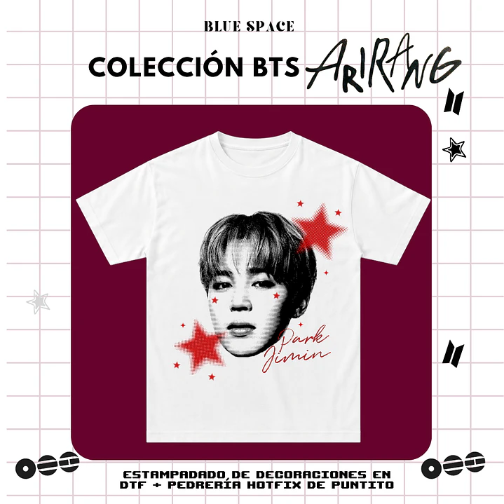Polera BTS - JIMIN ESTRELLAS 1