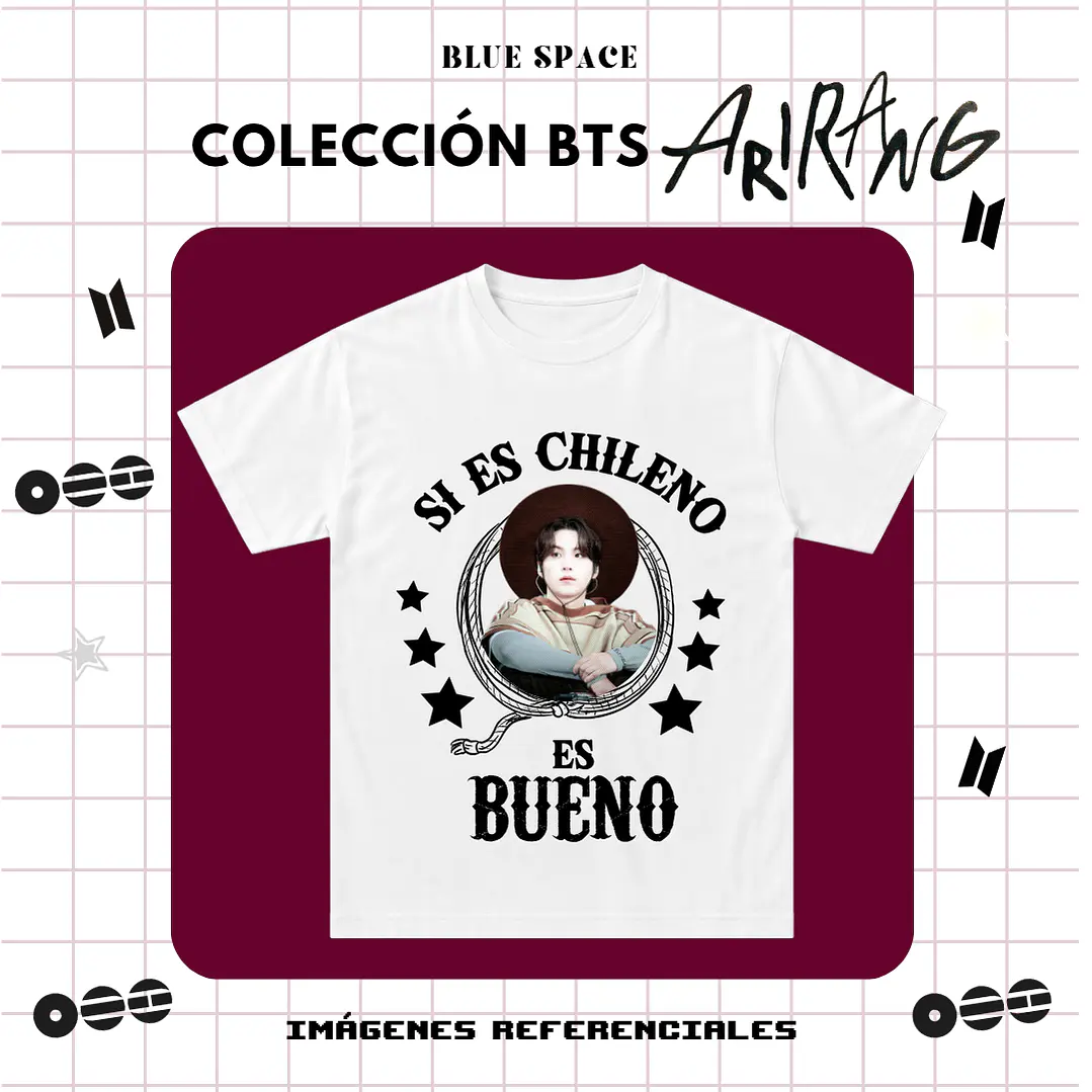 Polera BTS - YOONGI HUASO CHILENO 2