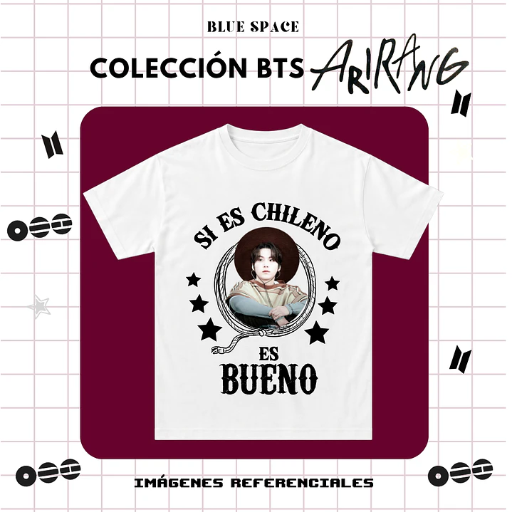 Polera BTS - YOONGI HUASO CHILENO 2