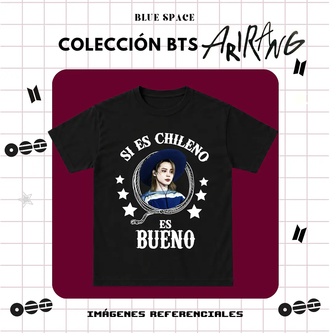 Polera BTS - JIMIN HUASO CHILENO 1