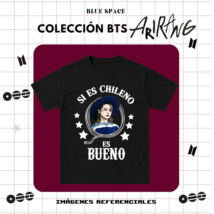 Polera BTS - JIMIN HUASO CHILENO 1