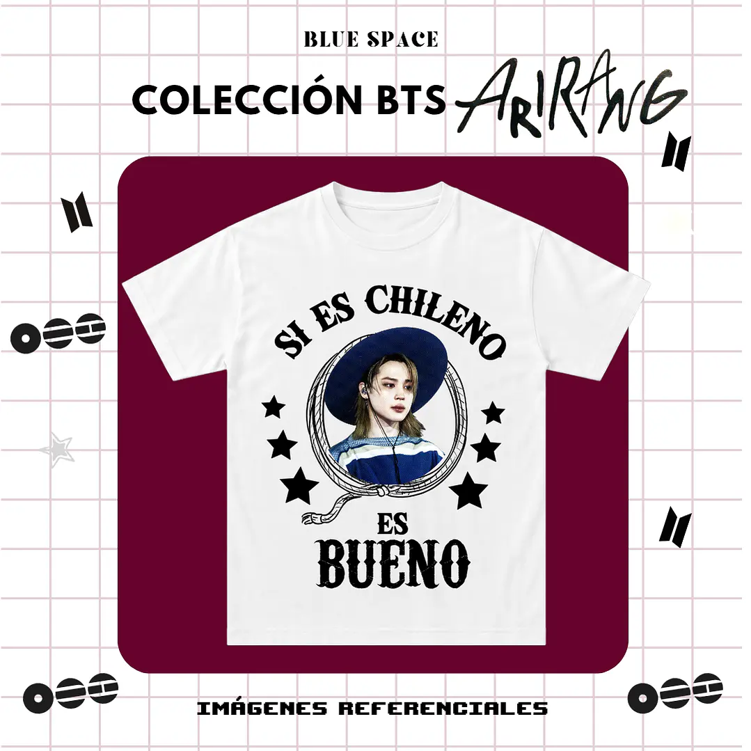Polera BTS - JIMIN HUASO CHILENO 2