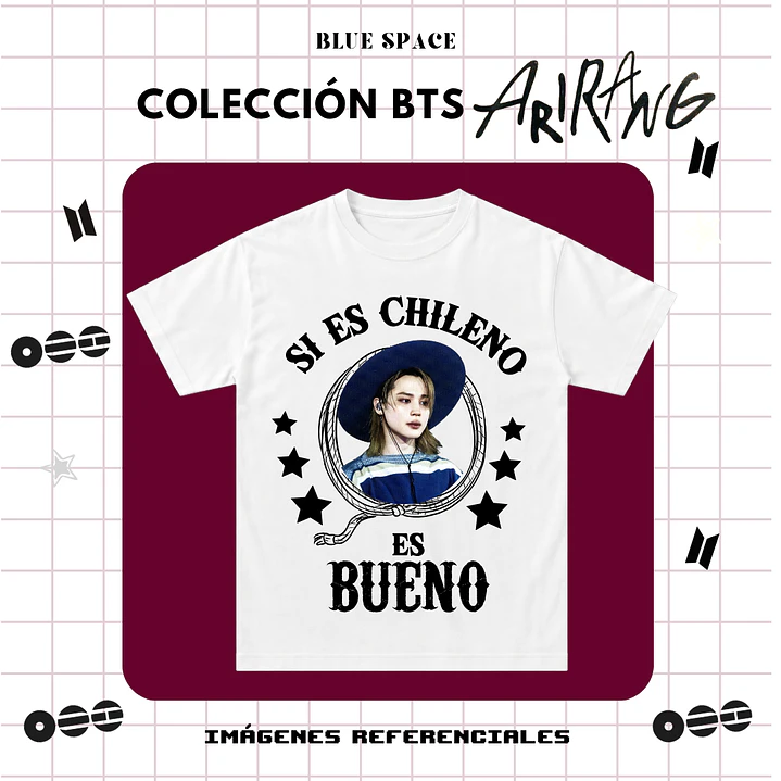 Polera BTS - JIMIN HUASO CHILENO 2
