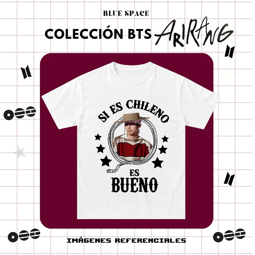 Polera BTS - TAEHYUNG HUASO CHILENO 2