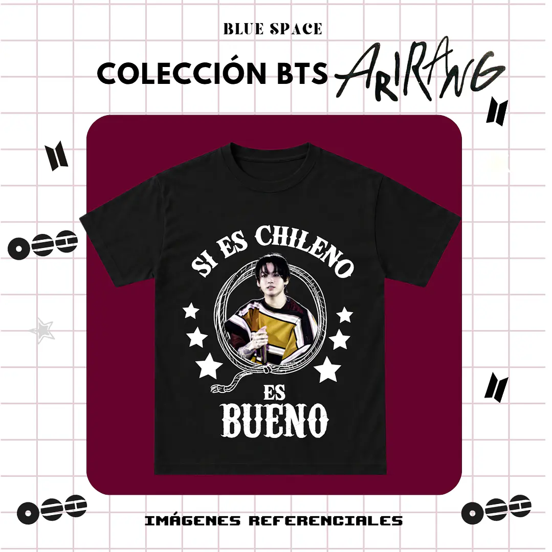 Polera BTS - JUNGKOOK HUASO CHILENO 2