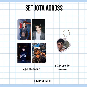 SET PHOTOCARDS Y LLAVERO - JOTA AQROSS