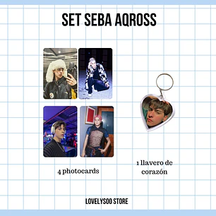 SET PHOTOCARDS Y LLAVERO - SEBA AQROSS