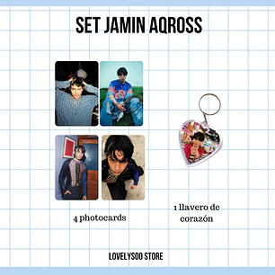 SET PHOTOCARDS Y LLAVERO - JAMIN AQROSS