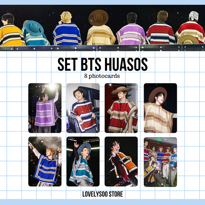 BTS HUASOS SET PHOTOCARDS - FANMADE 1