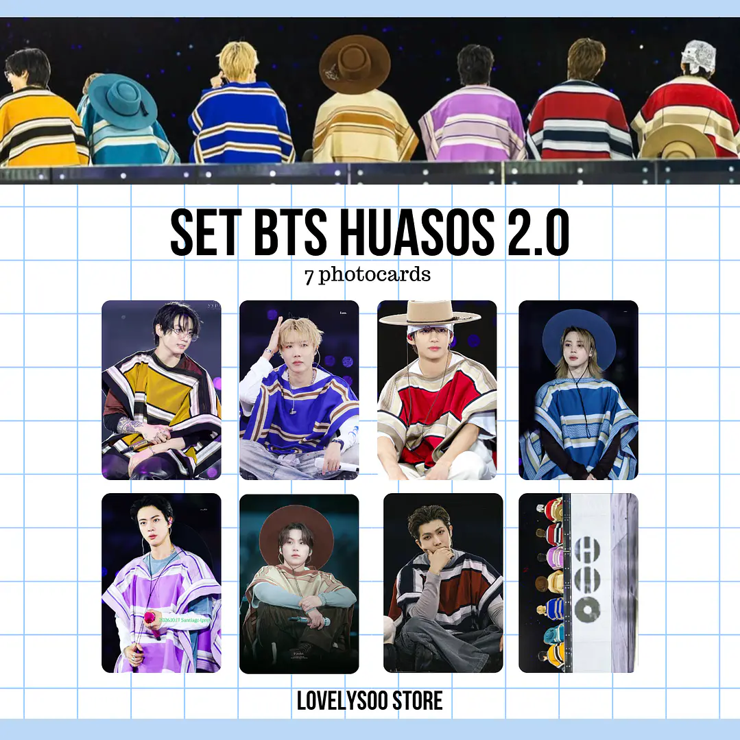 BTS HUASOS SET PHOTOCARDS 2.0  - FANMADE 1