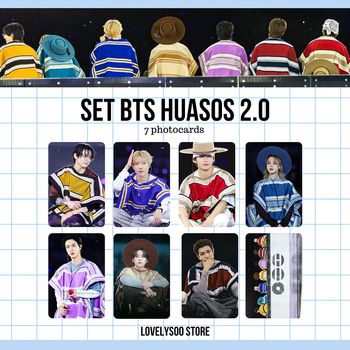 BTS HUASOS SET PHOTOCARDS 2.0  - FANMADE 1