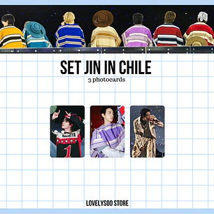 JIN BTS IN CHILE SET PHOTOCARDS - FANMADE