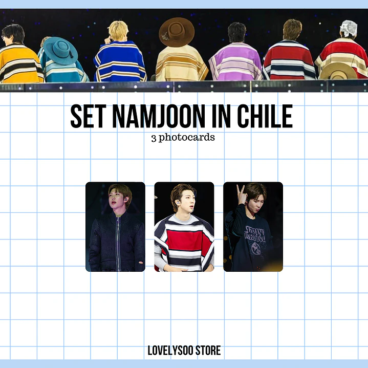 NAMJOON BTS IN CHILE SET PHOTOCARDS - FANMADE 1