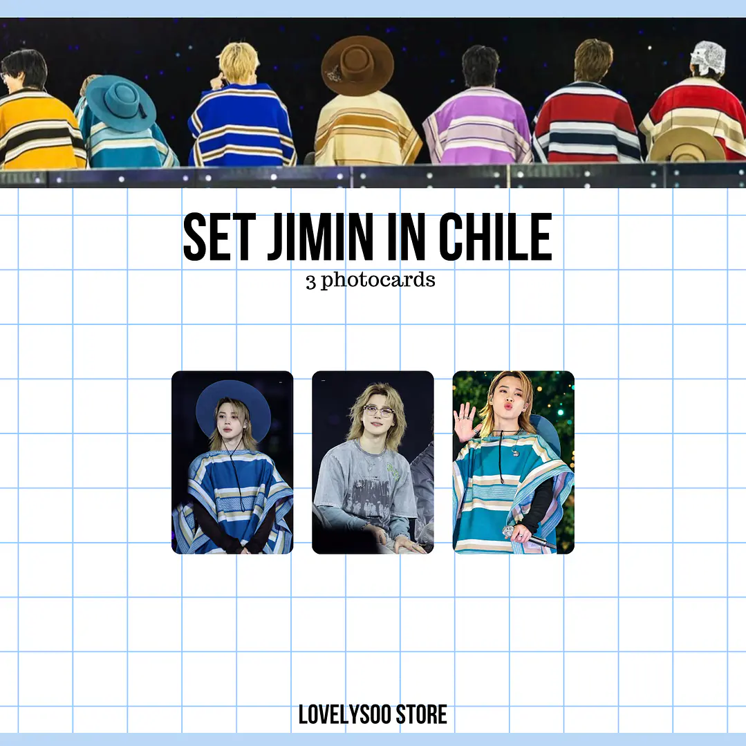 JIMIN BTS IN CHILE SET PHOTOCARDS - FANMADE 1