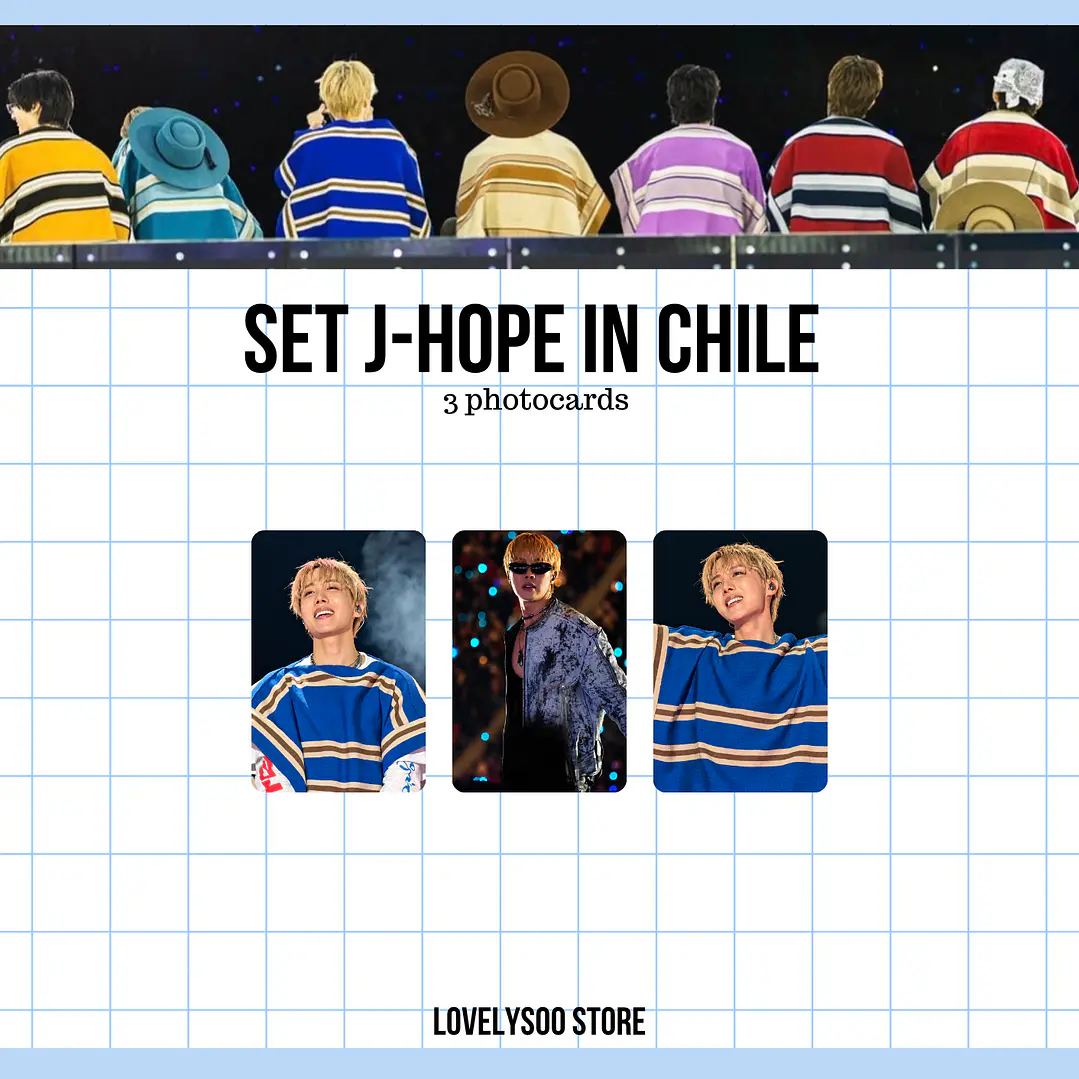J-HOPE BTS IN CHILE SET PHOTOCARDS - FANMADE 1