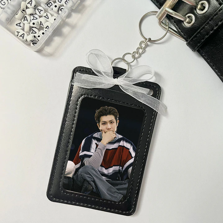Holder de Cuero Negro - NAMJOON BTS HUASO 1