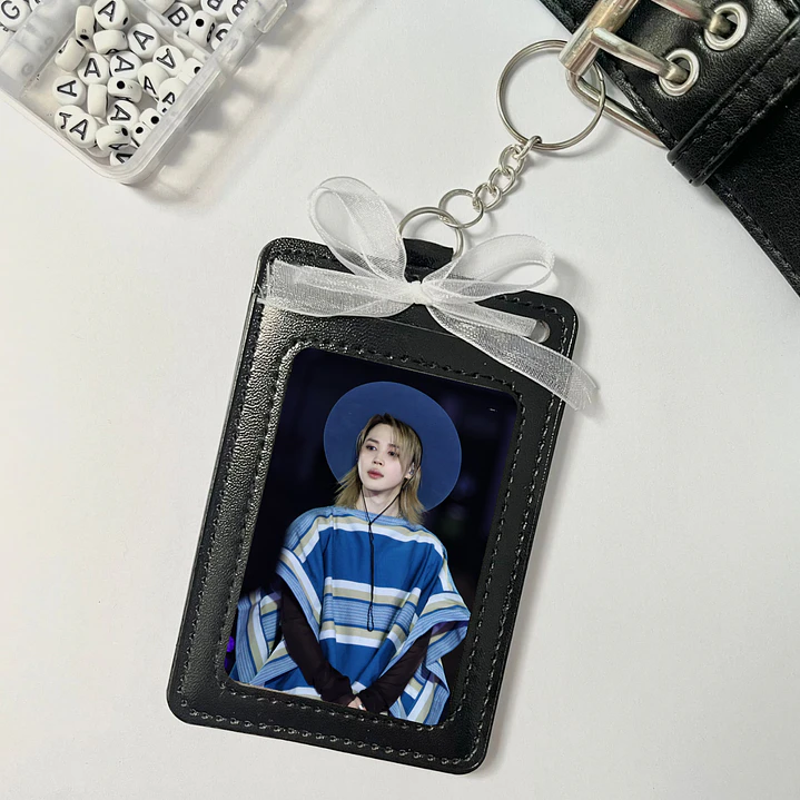 Holder de Cuero Negro - JIMIN BTS HUASO 1