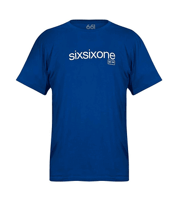 Polera Sixsixone Baker Tee Blue