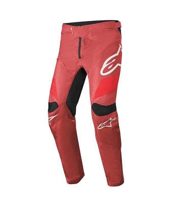 ALPINESTAR RACE PANTS BURGUNDY BRIGHT RED WHITE