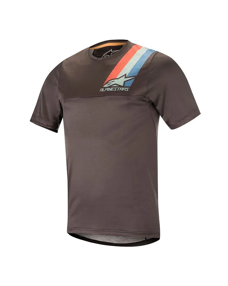 Jersey Alpinestars 4.0 Ss Jersey Melange Dark Gray Teal Red