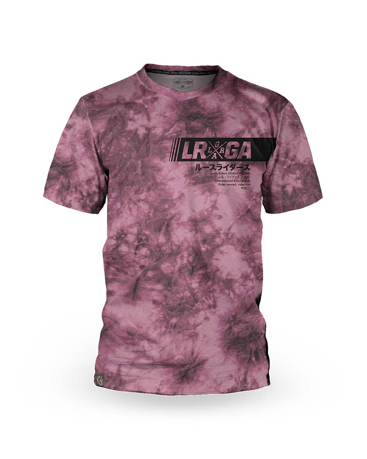 JERSEY MANGA CORTA HOMBRE LOOSE RIDERS Tie Dye Wine