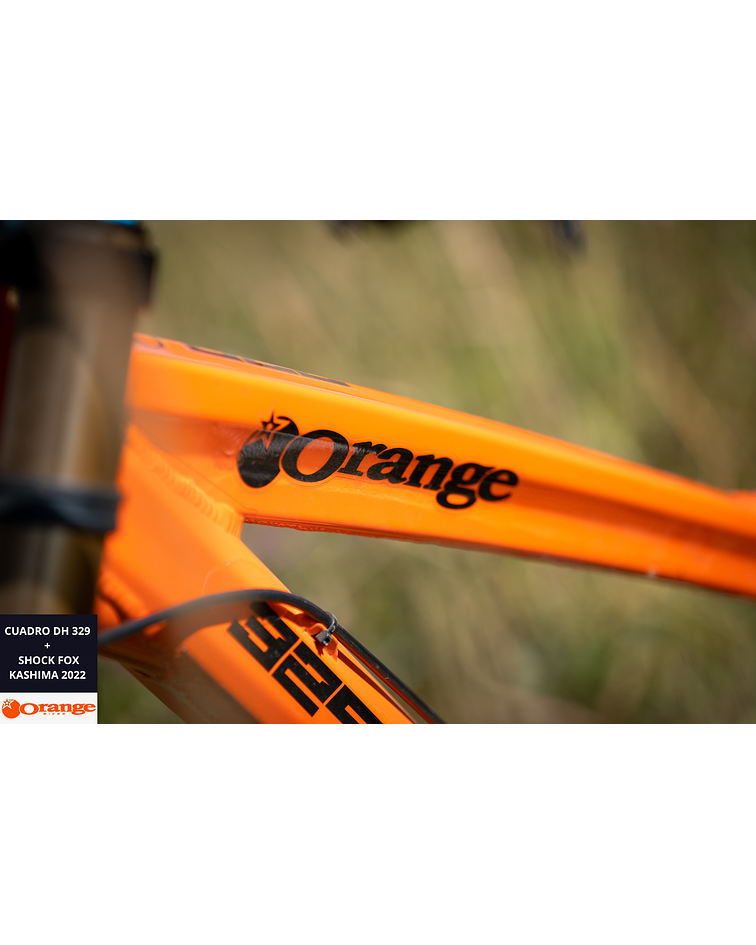 MARCO DE BICICLETA ORANGEBIKES CUADRO DH 329 + SHOCK FOX KASHIMA 2022 