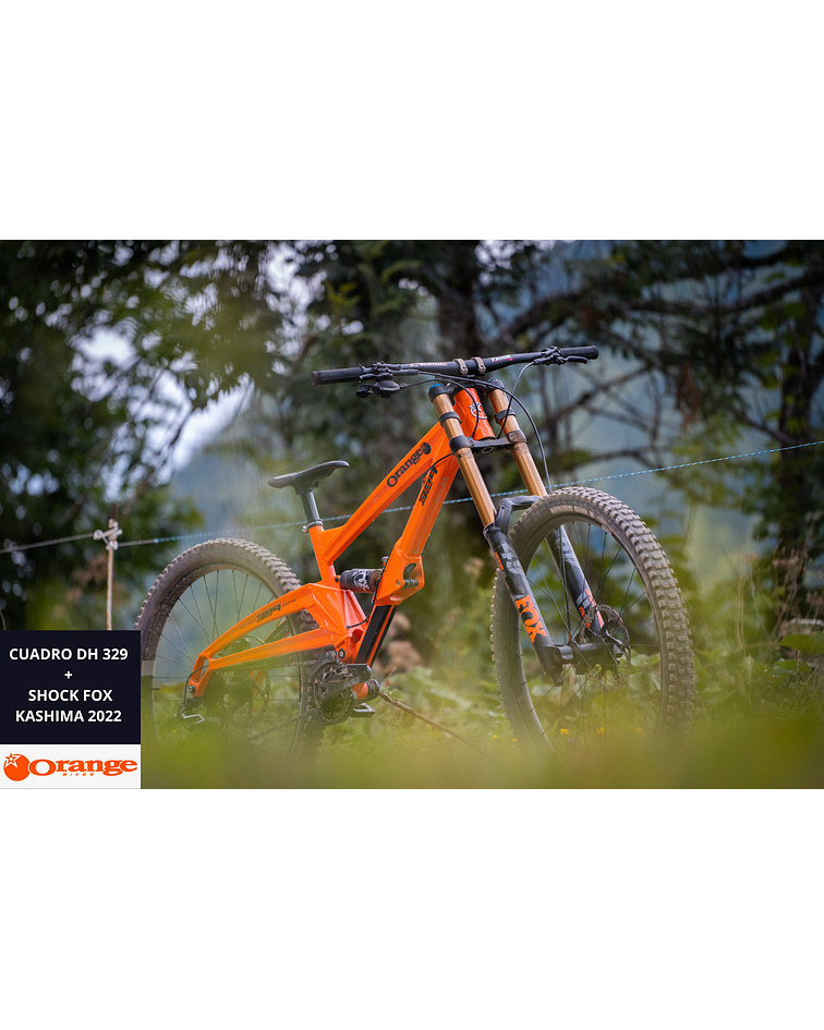 MARCO DE BICICLETA ORANGEBIKES CUADRO DH 329 + SHOCK FOX KASHIMA 2022 