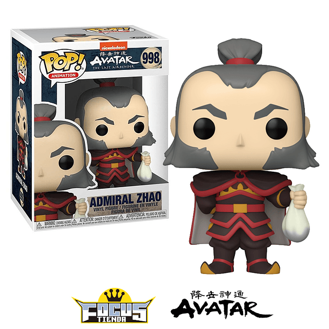 Funko Pop! Animation Avatar the last airbender - ADMIRAL ZHAO N°998