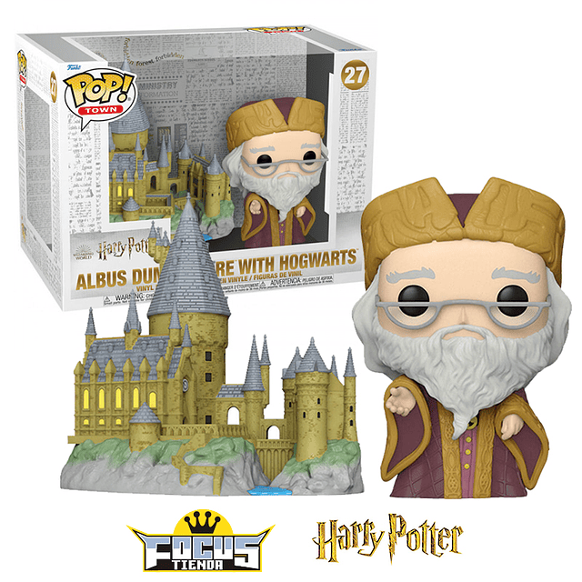 Funko Pop! Town Harry Potter - ALBUS DUMBLEDORE WHIT HOWGARTS N°27