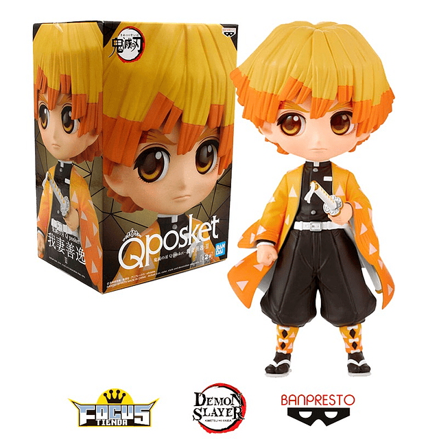 Qposket Demon Slayer: Kimetsu no Yaiba - ZENITSU AGATSUMA (Ver. A)