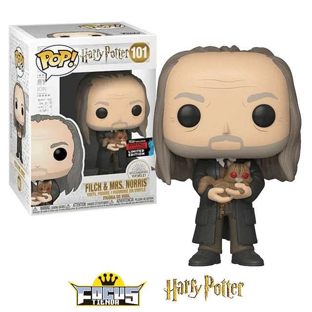 Funko Pop! Harry Potter - FILCH & MRS. NORRIS limited edition N°101