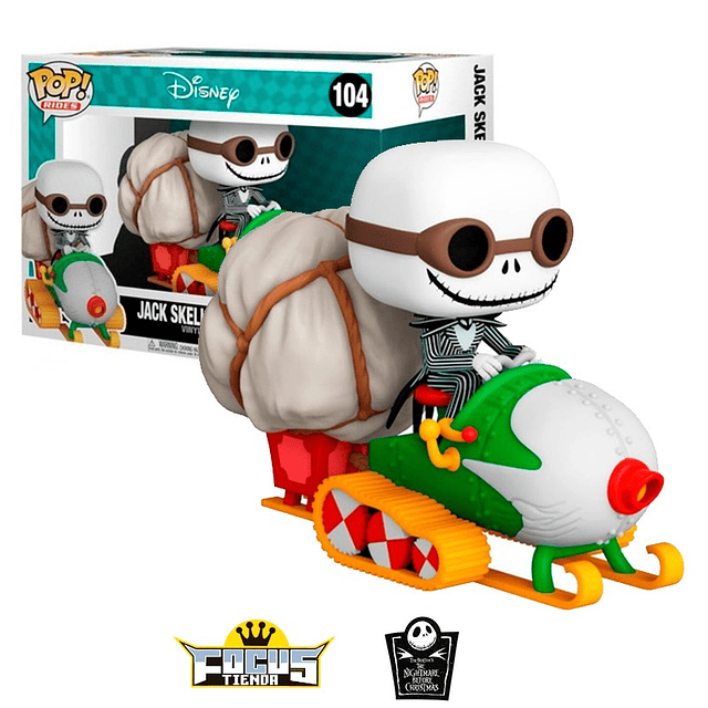 Funko Pop! Rides Disney The Nightmare Before Christmas - JACK SKELLINGTON IN SNOWMOBILE N°104
