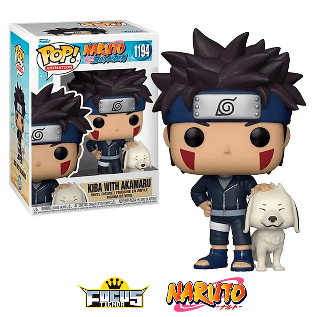 Funko Pop! Animation Naruto Shippuden - KIBA WHIT AKAMARU N°1194
