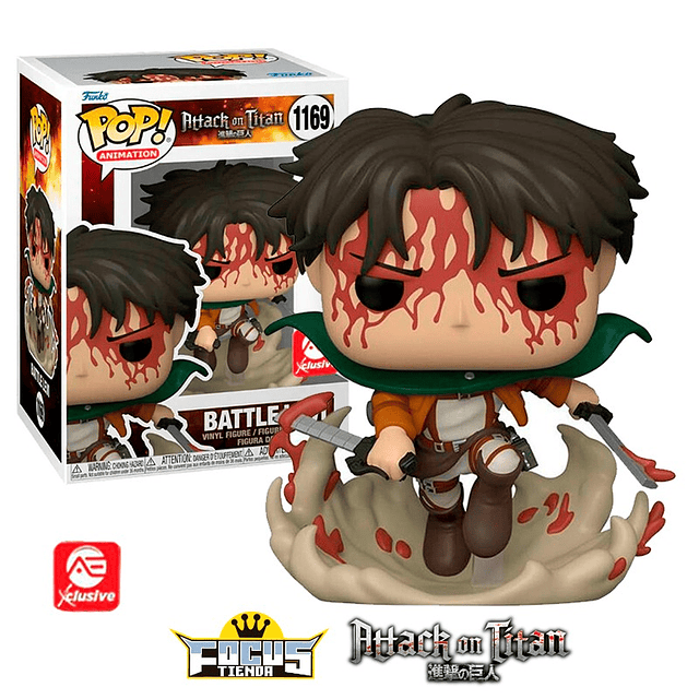 Funko Pop! Animation Attack on Titan - Battle Levi AE exclusive N°1169