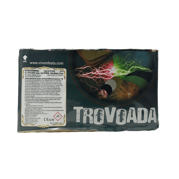 BATERIA TROVOADA 26O DISPAROS 