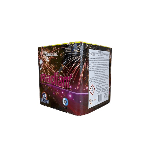 Bateria de Fogo de Artificio 25 Disparos - RADIANT