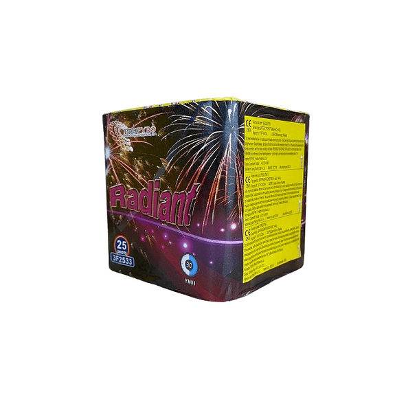Bateria de Fogo de Artificio 25 Disparos - RADIANT 2