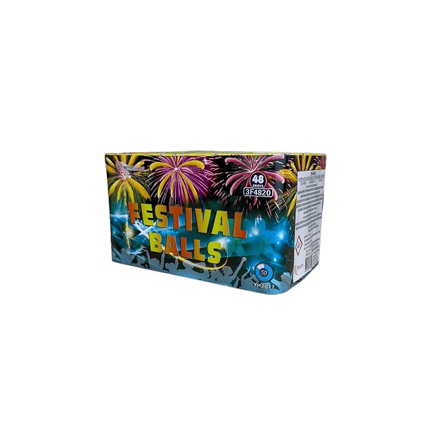  Bateria de Fogo Artificio 48 Disparos - FESTIVAL BALLS 