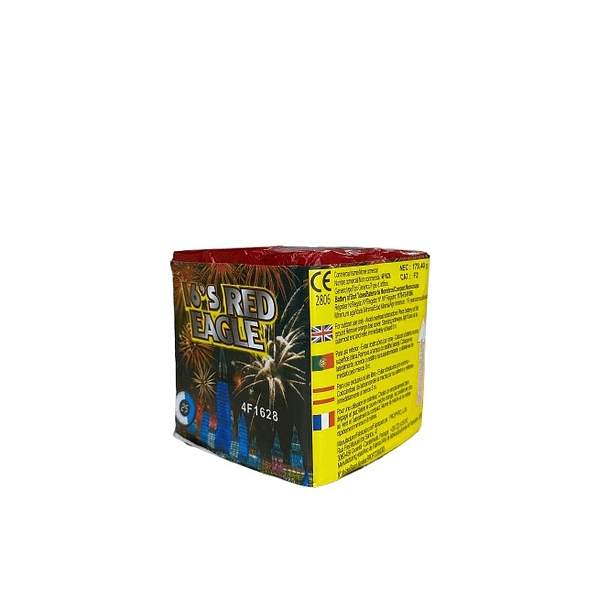 Bateria Fogo de Artificio 16 Disparos Vermelha  2