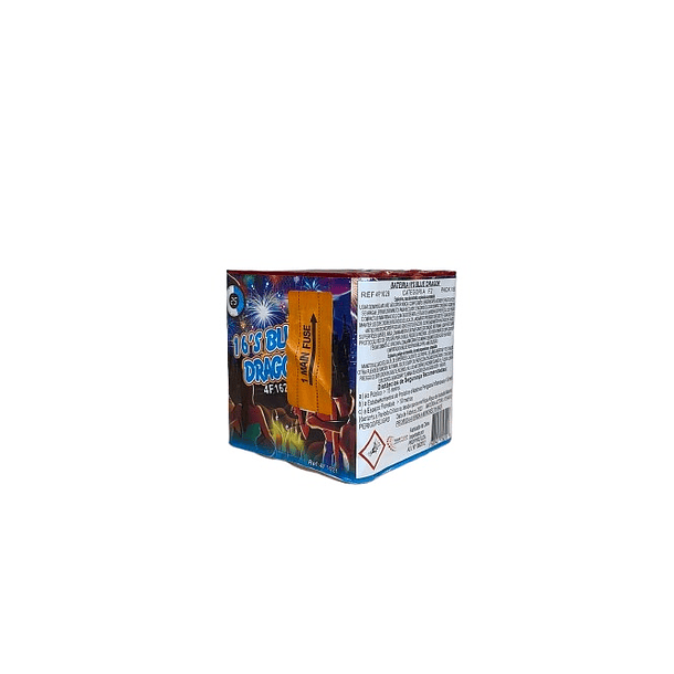 Bateria Fogo de Artificio Azul com 16 Disparos 