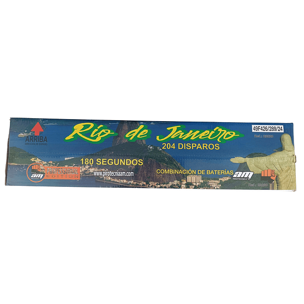 Bateria Profissional Composta com 204 Disparos Rio de Janeiro F3