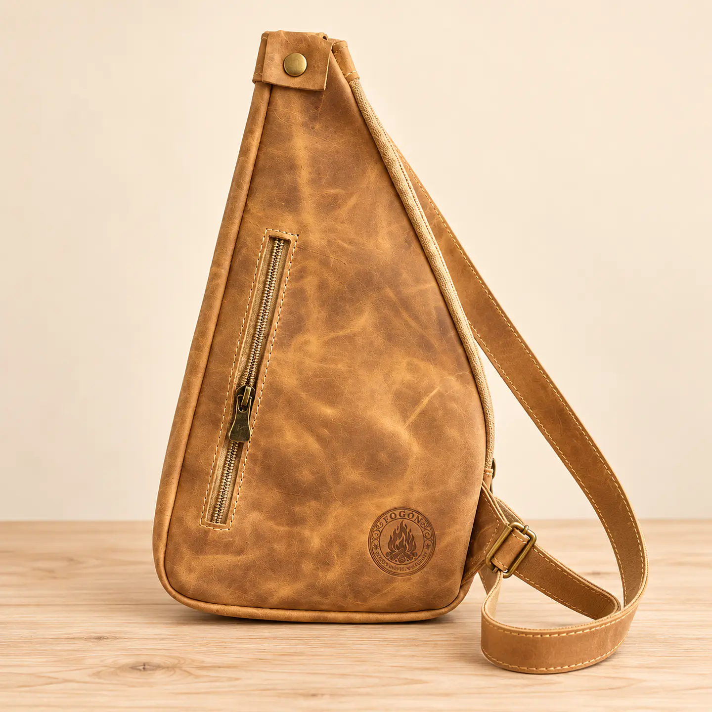 Bandolera Guitarra de Cuero Artesanal 8