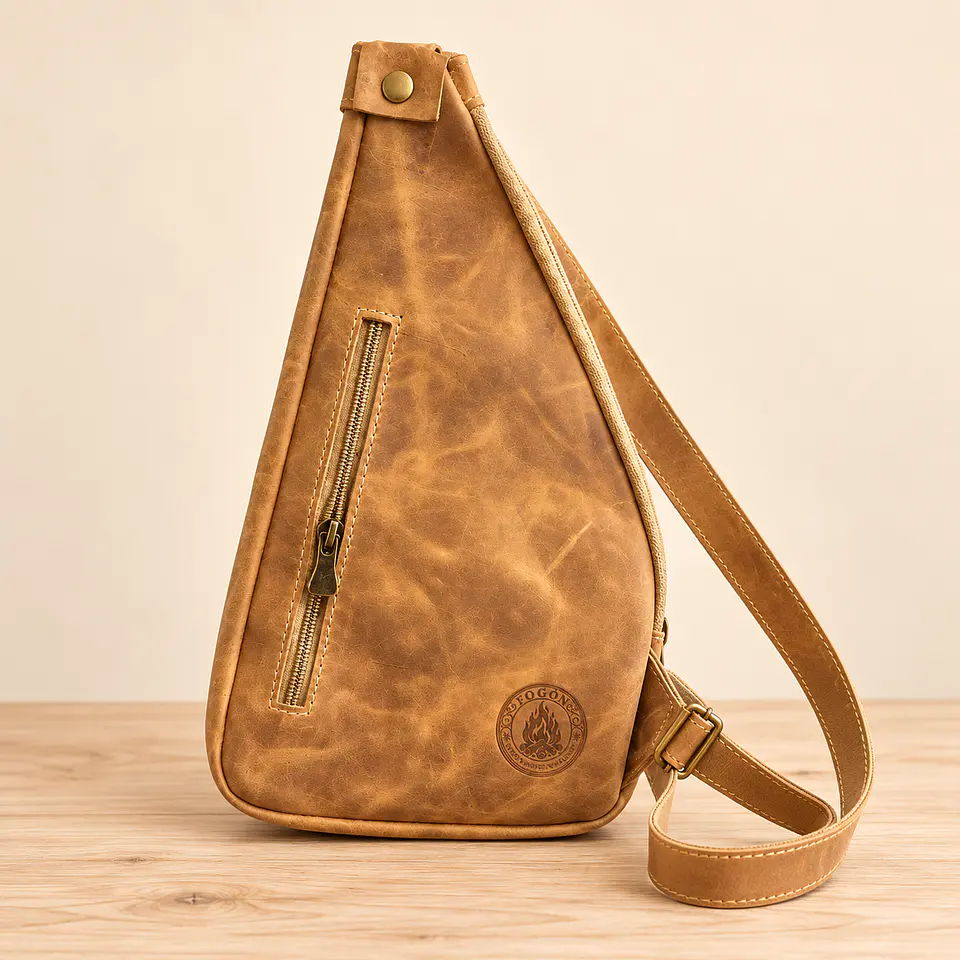 Bandolera Guitarra de Cuero Artesanal 8