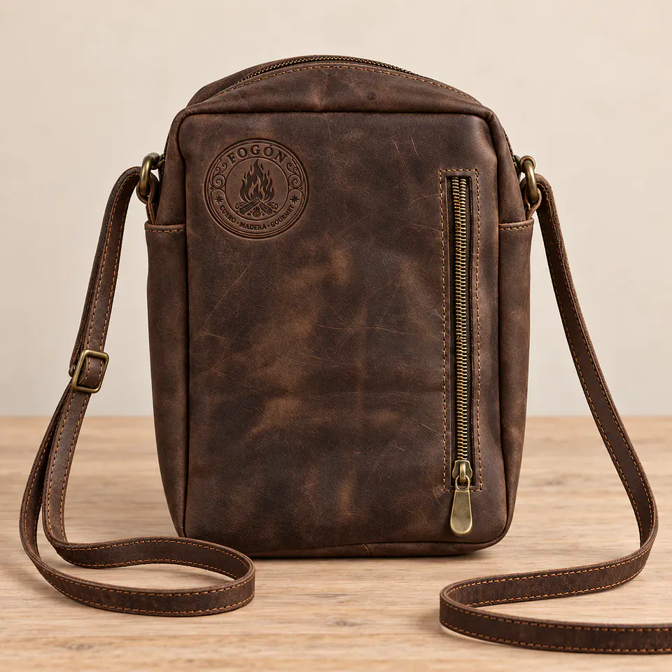 Bandolera Trauco de Cuero Artesanal 2